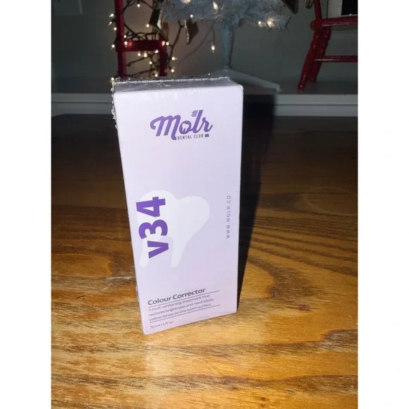 MOLR V34 Colour Corrector Toothpaste Post Whitening Treatment 30ml 1 fl oz - Picture 3 of 5